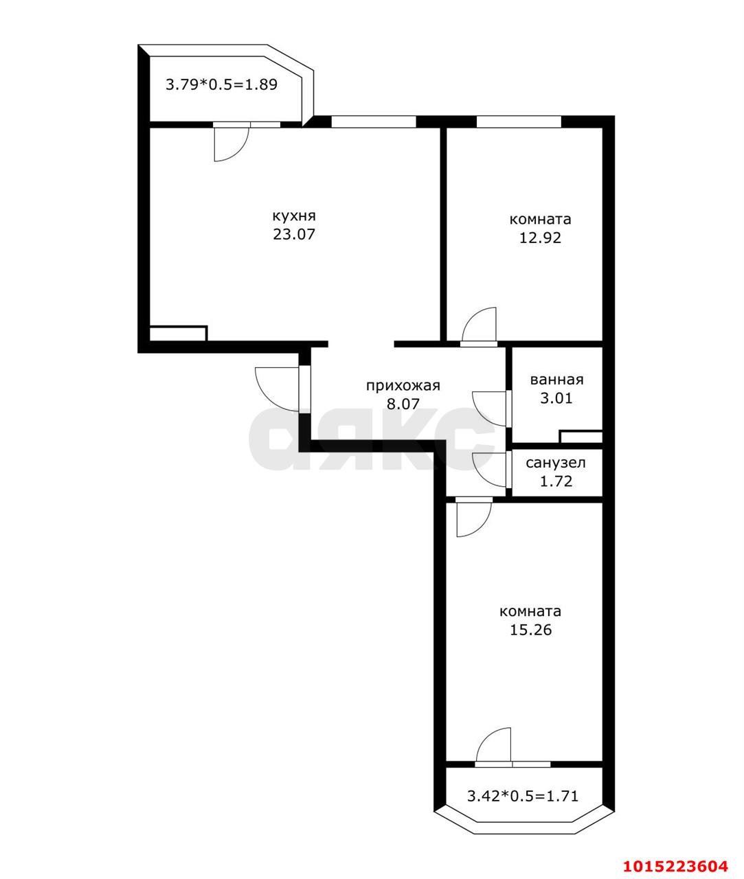 Фото №20: 2-комнатная квартира 67 м² - Краснодар, Достояние, ул. Конгрессная, 33