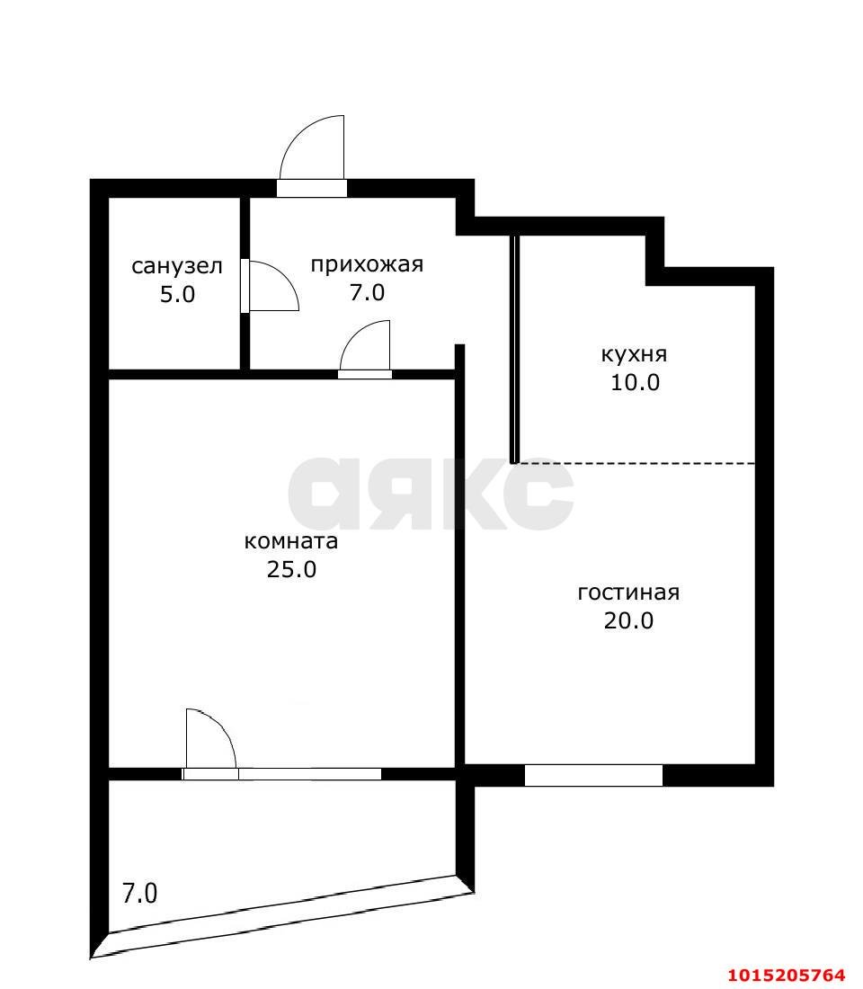 Фото №20: 2-комнатная квартира 73 м² - Краснодар, Западный внутригородской округ, ул. имени Дзержинского, 93к6