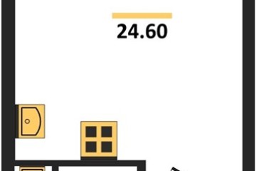 Фото №1: Студия 24 м² - Краснодар, мкр. жилой комплекс Самолёт-6, 