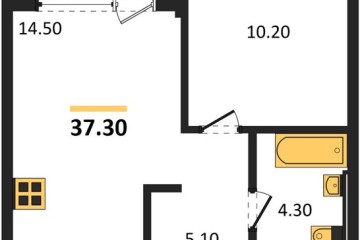 Фото №1: 1-комнатная квартира 37 м² - Краснодар, мкр. Прикубанский внутригородской округ, 