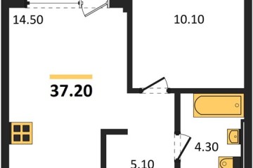 Фото №1: 1-комнатная квартира 37 м² - Краснодар, мкр. Прикубанский внутригородской округ, 
