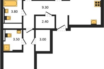 Фото №1: 3-комнатная квартира 85 м² - Краснодар, мкр. Прикубанский внутригородской округ, 