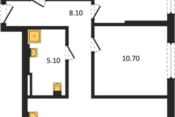 Фото №1: 2-комнатная квартира 68 м² - Краснодар, мкр. жилой комплекс Самолёт-7, 