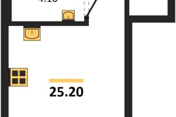 Фото №1: Студия 25 м² - Краснодар, мкр. жилой комплекс Самолёт-7, 
