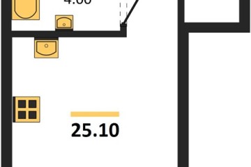 Фото №1: Студия 25 м² - Краснодар, мкр. жилой комплекс Самолёт-7, 