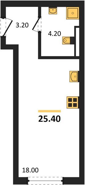 Фото №1: Студия 25 м² - Краснодар, Прикубанский внутригородской округ, квартал Самолёт, мкр. жилой комплекс Самолёт-7