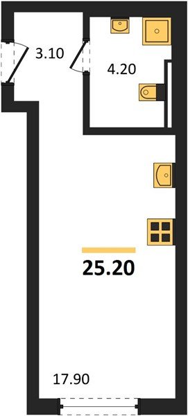 Фото №1: Студия 25 м² - Краснодар, Прикубанский внутригородской округ, квартал Самолёт, мкр. жилой комплекс Самолёт-7
