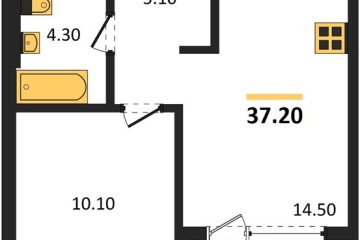 Фото №1: 1-комнатная квартира 37 м² - Краснодар, мкр. жилой комплекс Самолёт-7, 