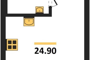 Фото №1: Студия 24 м² - Краснодар, мкр. жилой комплекс Самолёт-7, 