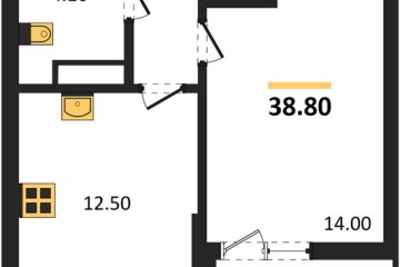 Фото №1: 1-комнатная квартира 38 м² - Краснодар, мкр. Прикубанский внутригородской округ, 