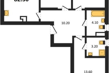 Фото №1: 3-комнатная квартира 82 м² - Краснодар, мкр. Прикубанский внутригородской округ, 