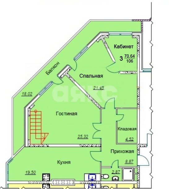 Фото №12: 2-комнатная квартира 106 м² - Анапа, 3А, ул. Промышленная, 2