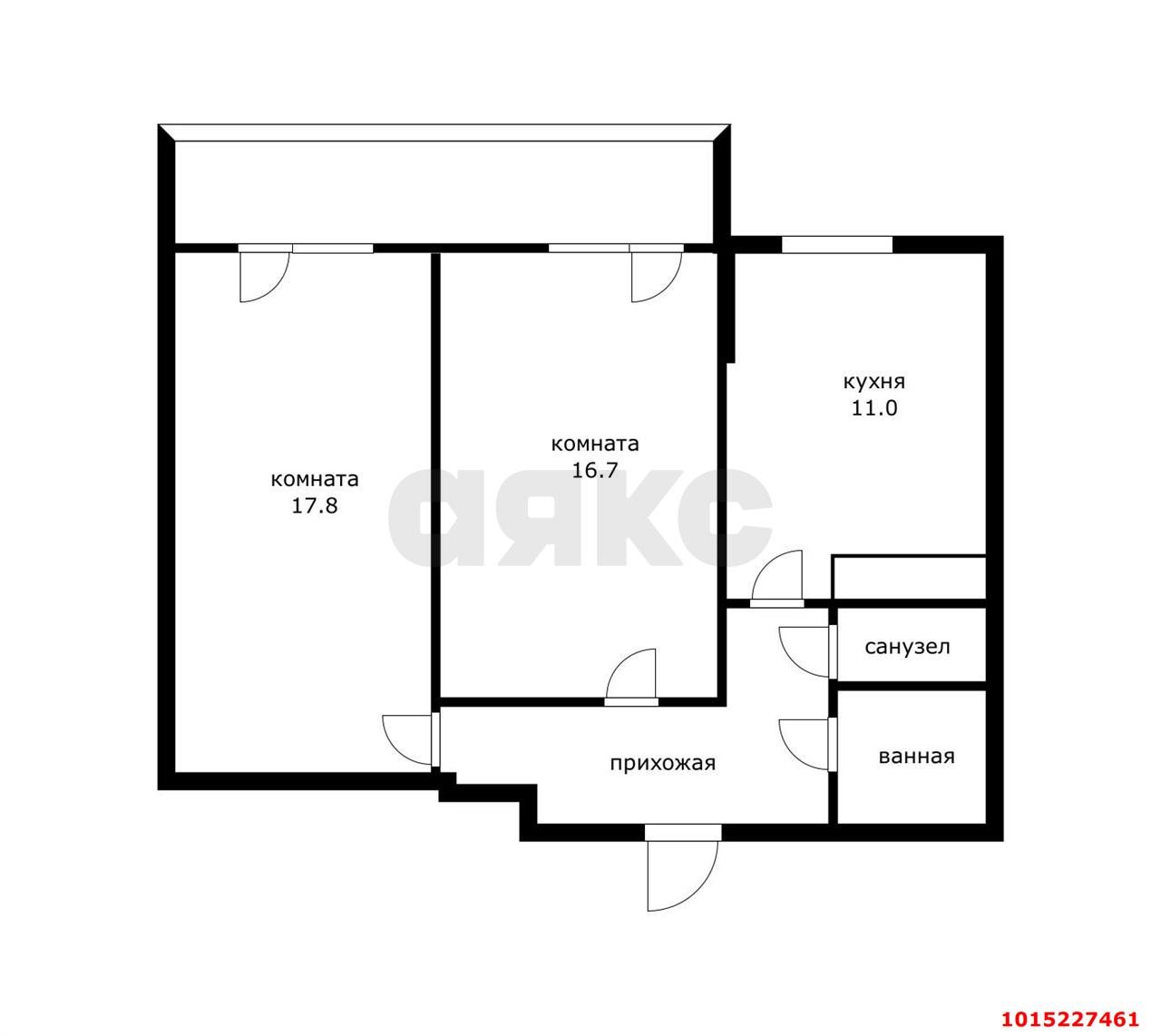 Фото №12: 2-комнатная квартира 68 м² - Краснодар, Карасунский внутригородской округ, мкр. жилой комплекс Фреш