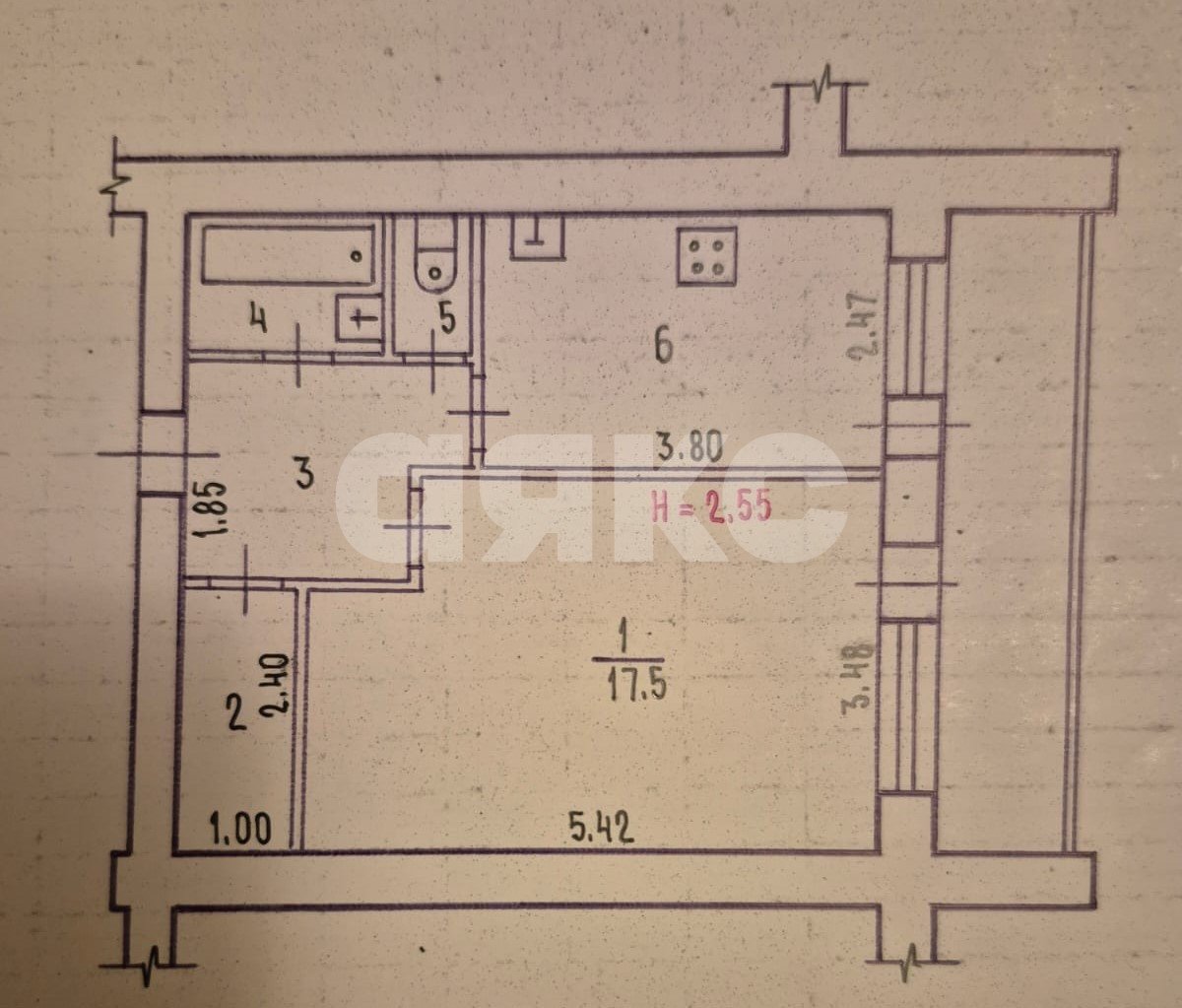 Фото №32: 1-комнатная квартира 38 м² - Волгоград, Тулака, ул. Тулака, 2