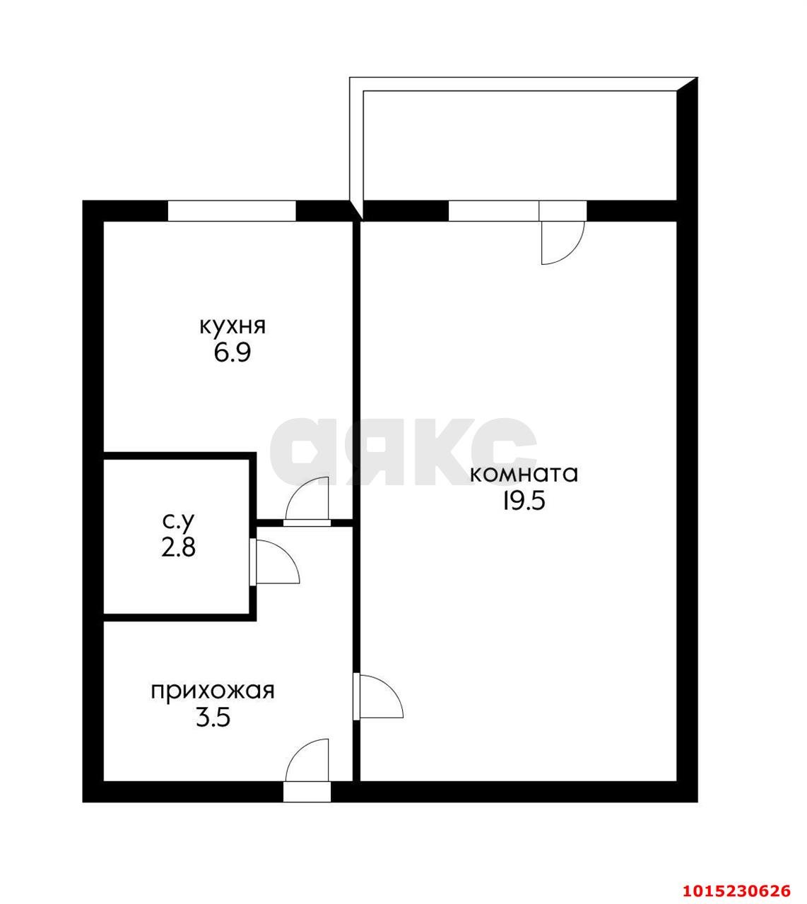 Фото №9: 1-комнатная квартира 36 м² - Краснодар, Гидростроителей, ул. имени Дмитрия Благоева, 3