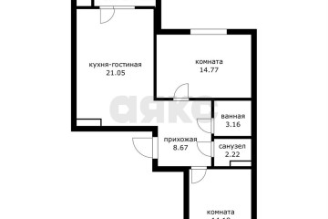 Фото №5: 2-комнатная квартира 65 м² - Краснодар, мкр. жилой комплекс Мой Город, ул. Западный Обход, 39