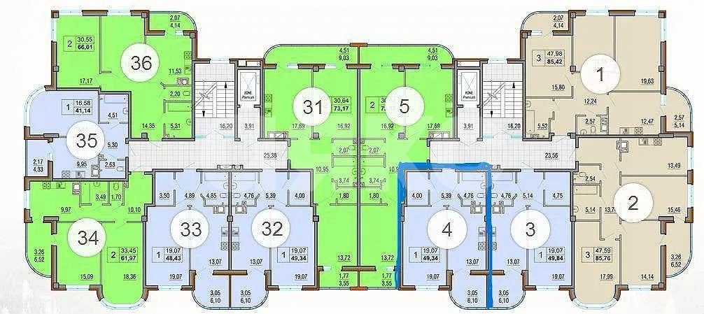 Фото №7: 1-комнатная квартира 49 м² - Ростов-на-Дону, квартал Нижнегниловской, ул. Коминтерна, 82
