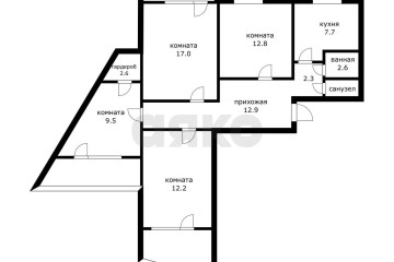 Фото №3: 4-комнатная квартира 95 м² - Краснодар, мкр. Завод Измерительных Приборов, ул. имени 40-летия Победы, 43