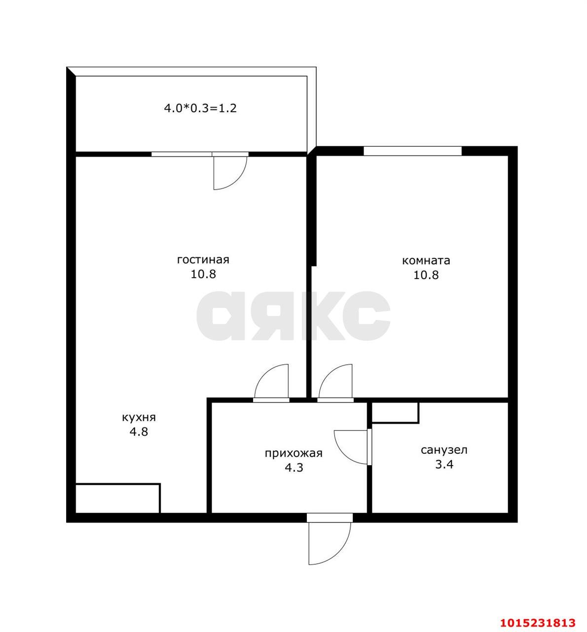 Фото №7: 1-комнатная квартира 35 м² - Краснодар, жилой комплекс Ракурс, ул. имени Героя Ростовского, 8