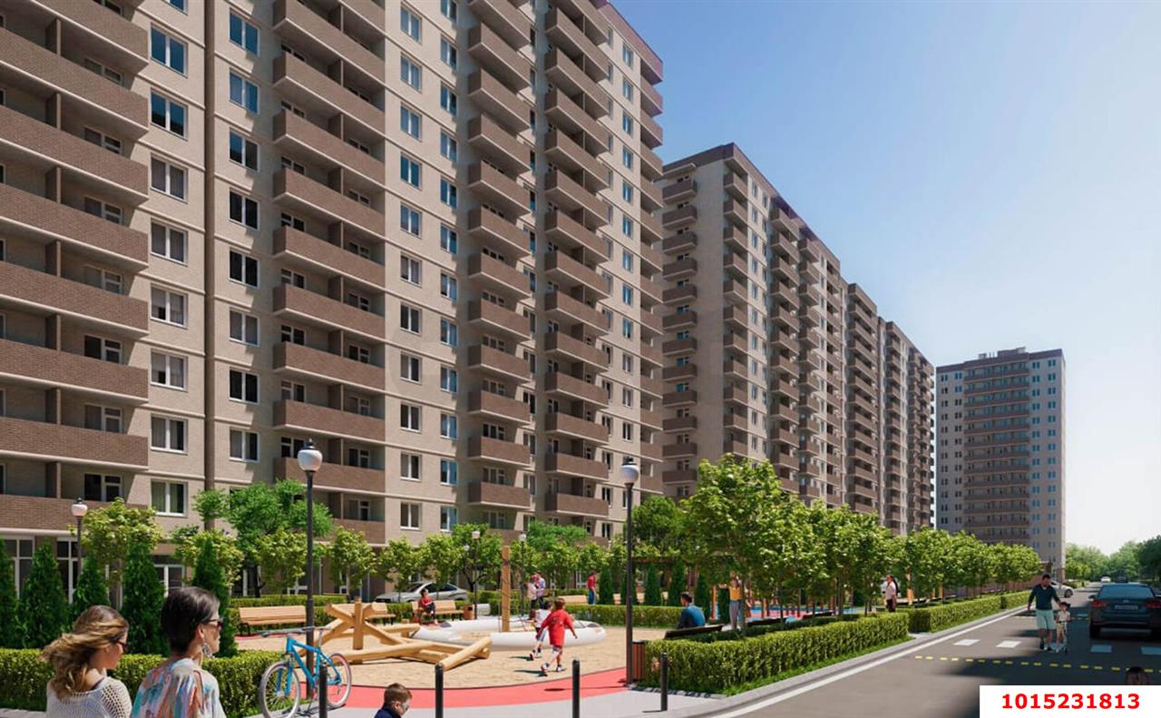 Фото №1: 1-комнатная квартира 35 м² - Краснодар, Прикубанский внутригородской округ, мкр. жилой комплекс Ракурс, ул. имени Героя Ростовского, 8