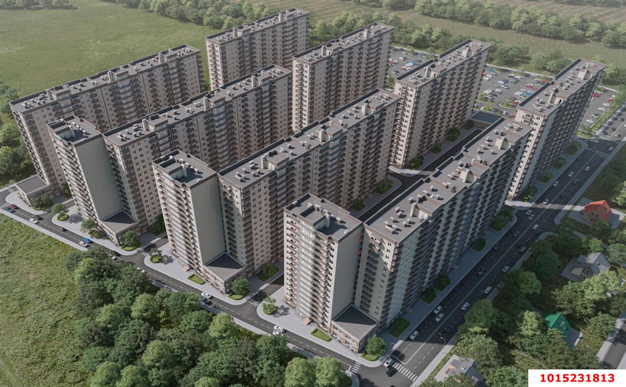 Фото №2: 1-комнатная квартира 35 м² - Краснодар, Прикубанский внутригородской округ, мкр. жилой комплекс Ракурс, ул. имени Героя Ростовского, 8