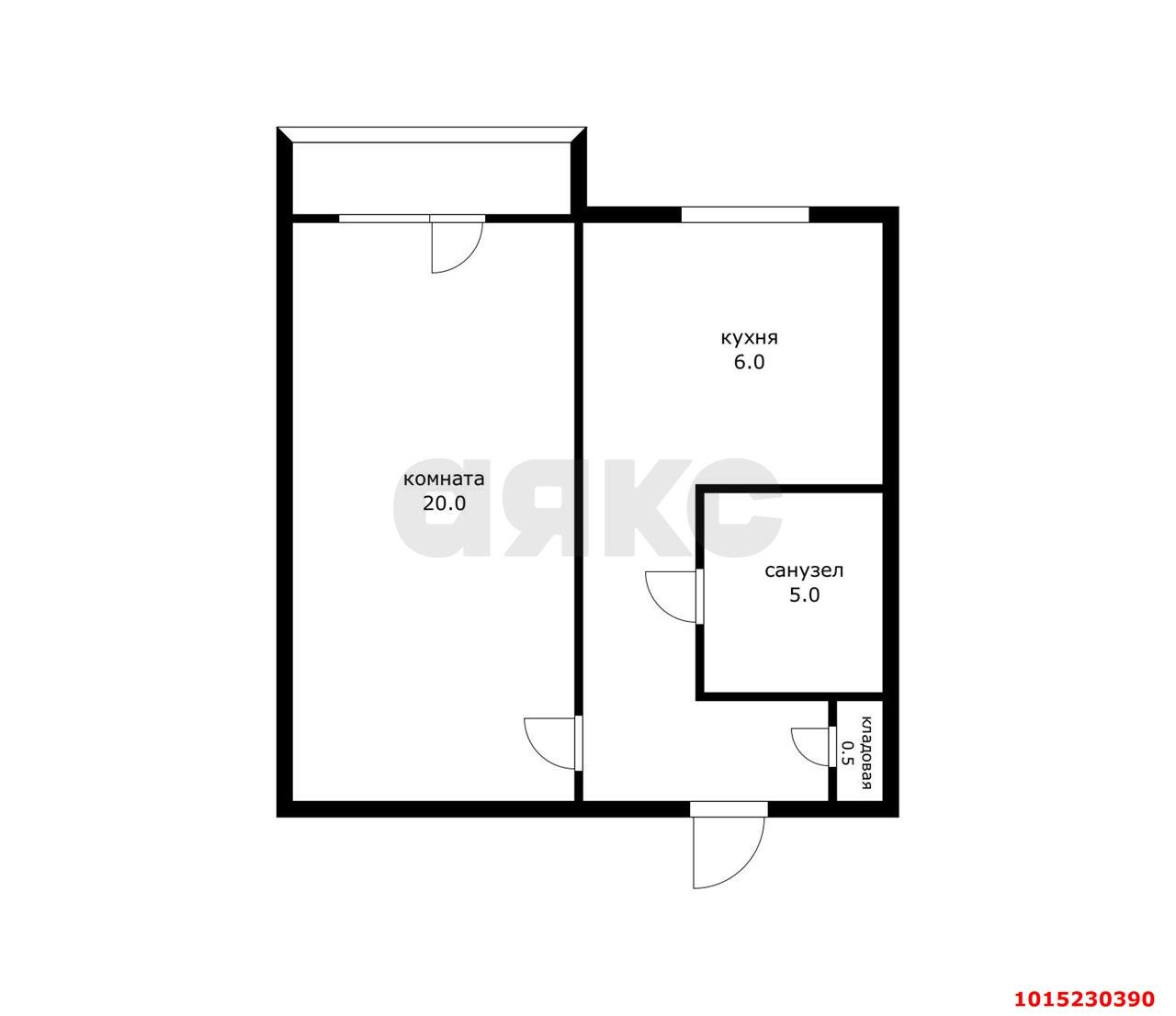 Фото №12: 1-комнатная квартира 31 м² - Яблоновский, ул. Дорожная, 61
