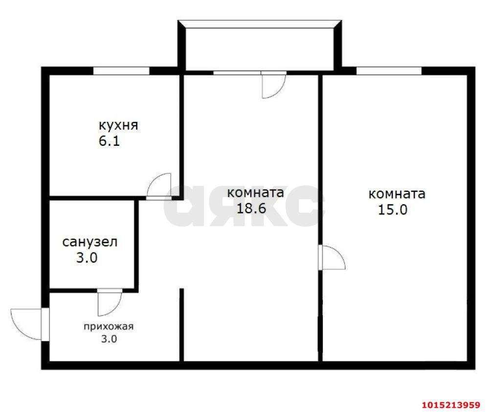 Фото №1: 2-комнатная квартира 45 м² - Краснодар, Черёмушки, ул. Селезнёва, 154