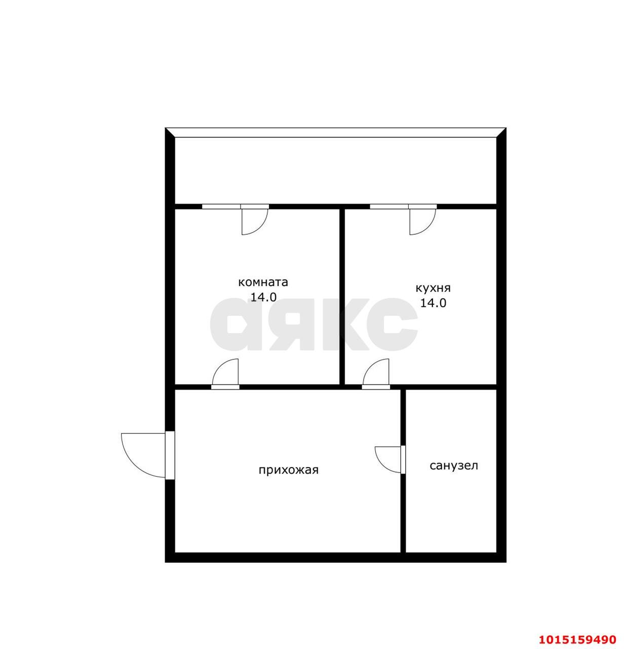 Фото №18: 1-комнатная квартира 44 м² - Знаменский, Родные Просторы, ул. Природная, 10Б