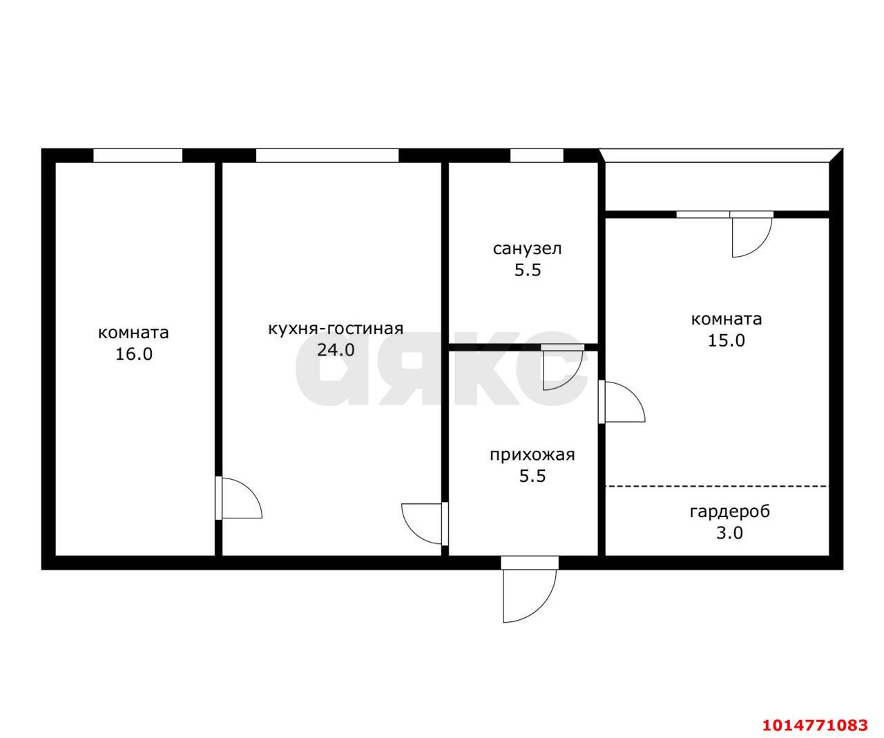 Фото №14: 2-комнатная квартира 72 м² - Краснодар, Прикубанский внутригородской округ, мкр. Фестивальный, пр-кт Константина Образцова, 2/1