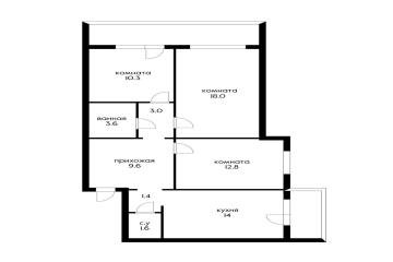 Фото №2: 3-комнатная квартира 74 м² - Краснодар, мкр. Восточно-Кругликовский, ул. Героя А.А. Аверкиева, 2