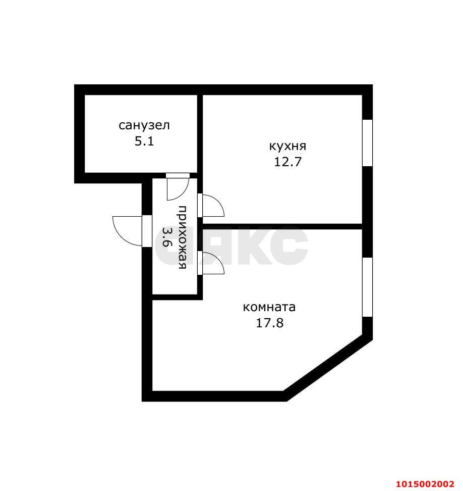 Фото №12: 1-комнатная квартира 45 м² - Краснодар, Прикубанский внутригородской округ, Завод Радиоизмерительных Приборов, имени Петра Метальникова, мкр. Музыкальный, ул. имени Мусоргского М.П., 17