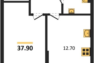 Фото №1: 1-комнатная квартира 37 м² - Краснодар, мкр. Прикубанский внутригородской округ, 