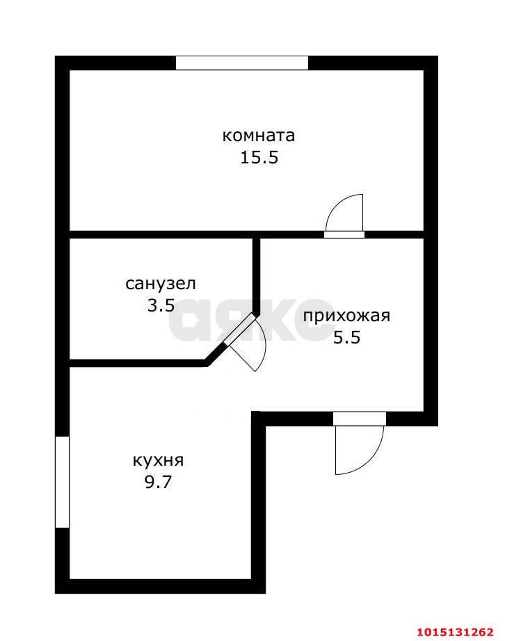 Фото №2: 1-комнатная квартира 34 м² - Ленина, Радуга, ул. Приозёрная, 114