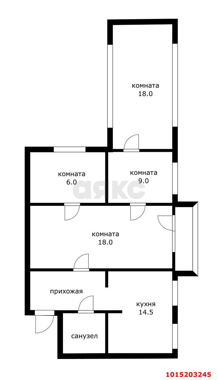 Фото №18: 4-комнатная квартира 75 м² - Краснодар, Гидростроителей, ул. Гидростроителей, 32