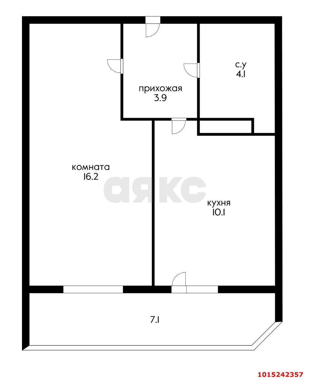 Фото №7: 1-комнатная квартира 41 м² - Краснодар, Прикубанский внутригородской округ, мкр. Горхутор, ул. имени Дзержинского, 110А