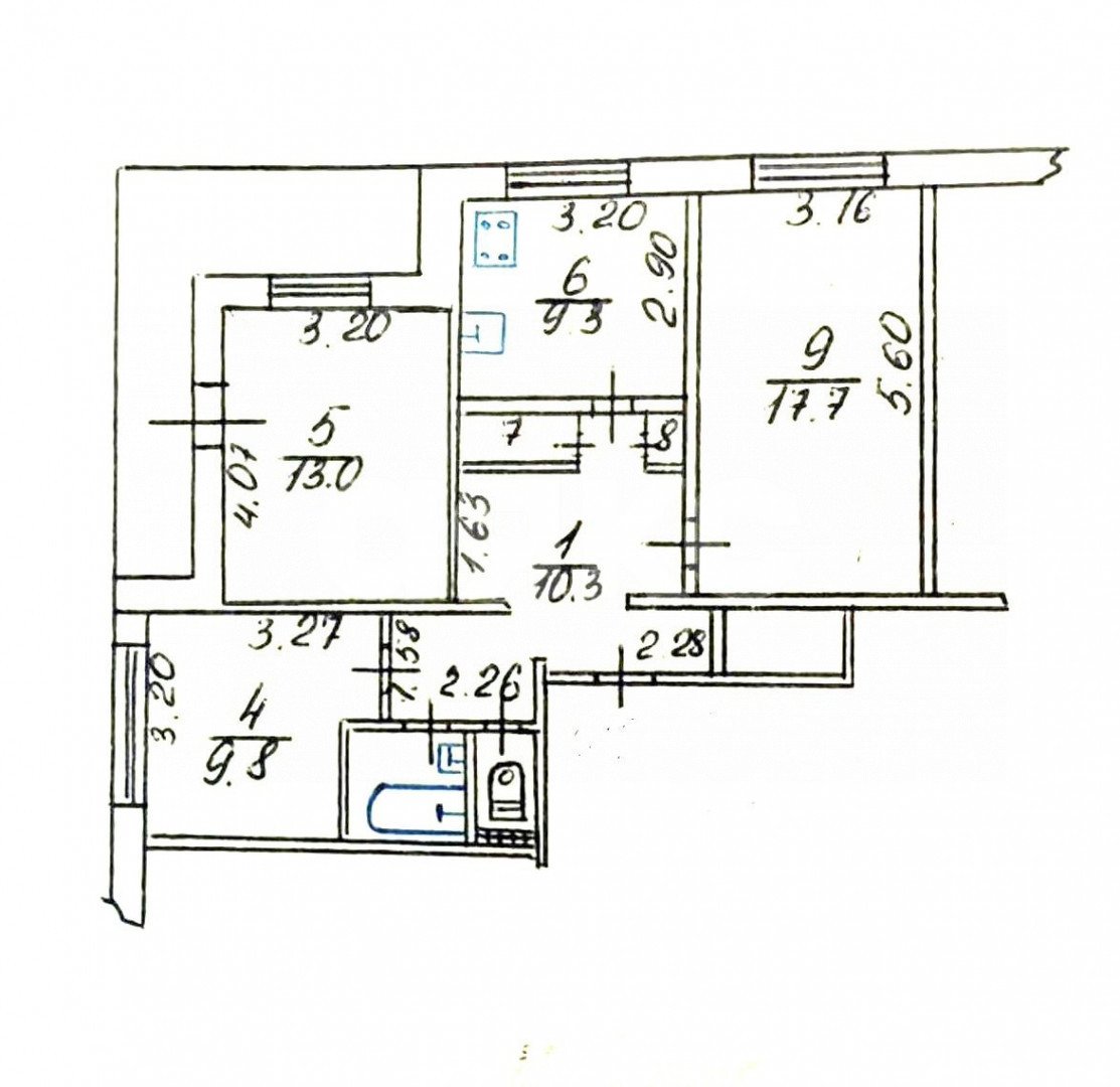 Фото №15: 3-комнатная квартира 69 м² - Симферополь, Центральный, ул. 60 лет Октября, 13/64