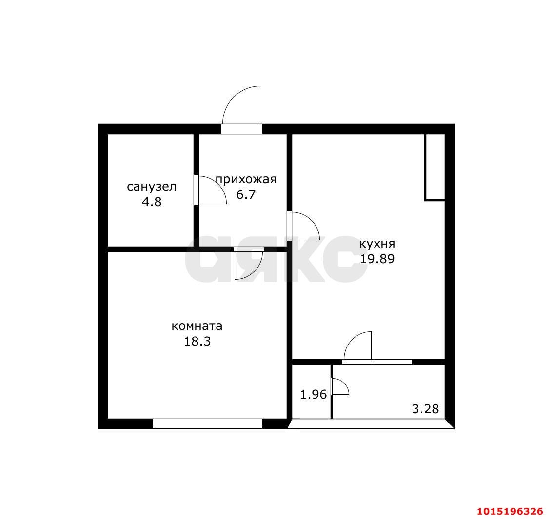 Фото №9: 1-комнатная квартира 53 м² - Краснодар, Школьный, ул. Школьная, 1