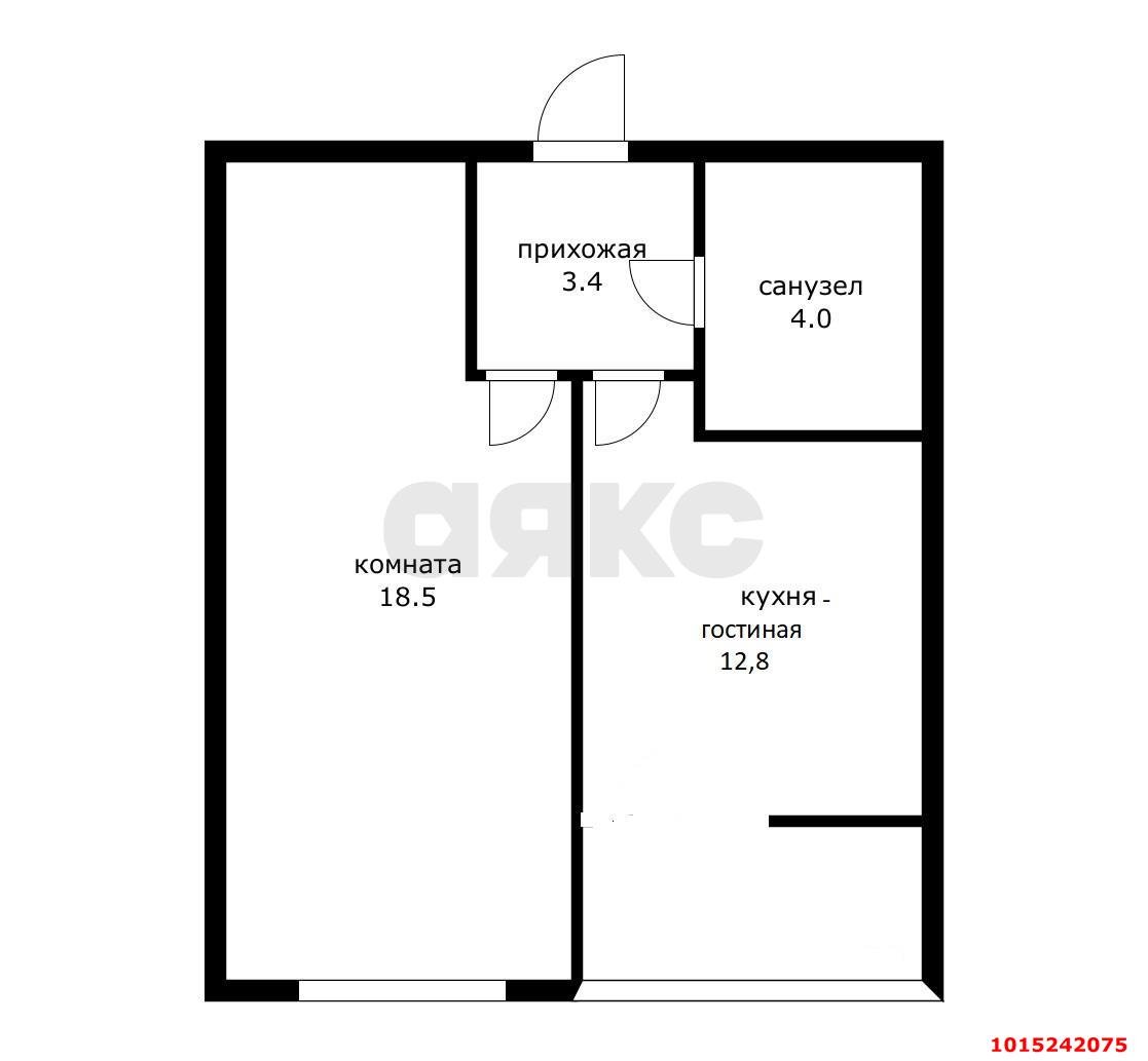 Фото №2: 1-комнатная квартира 35 м² - Краснодар, Славянский, ул. Заполярная, 39лит10