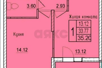 Фото №1: 1-комнатная квартира 36 м² - Краснодар, мкр. Карасунский внутригородской округ, ул. имени Владимира Жириновского, 7