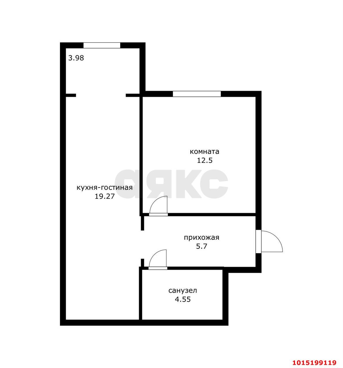 Фото №18: 2-комнатная квартира 41 м² - Краснодар, Западный внутригородской округ, ул. имени Дзержинского, 1
