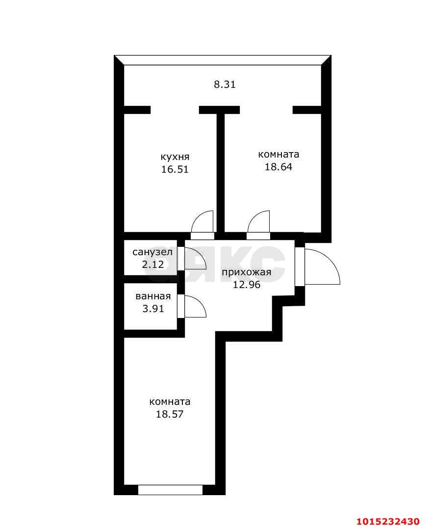 Фото №1: 2-комнатная квартира 85 м² - Краснодар, Западный внутригородской округ, мкр. Фестивальный, ул. Морская, 45