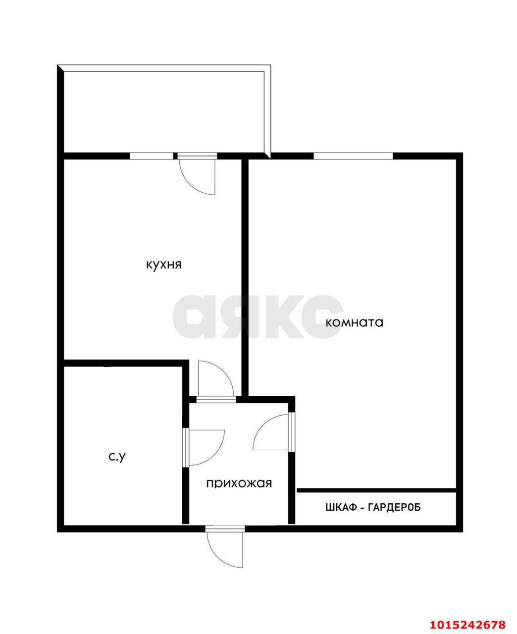 Фото №12: 1-комнатная квартира 47 м² - Краснодар, жилой комплекс Аврора Парк, ул. Шоссе Нефтяников, 22с1