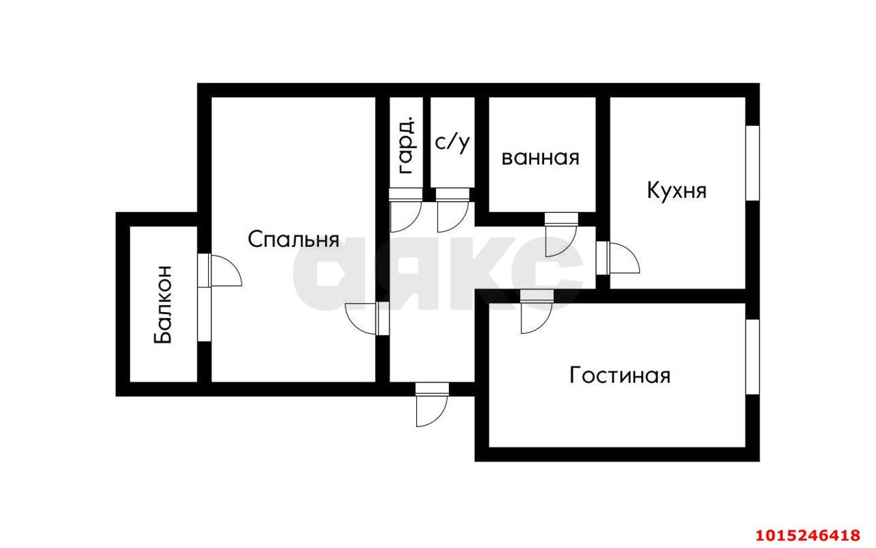 Фото №7: 2-комнатная квартира 46 м² - Краснодар, Центральный внутригородской округ, мкр. Центральный, ул. Коммунаров, 8