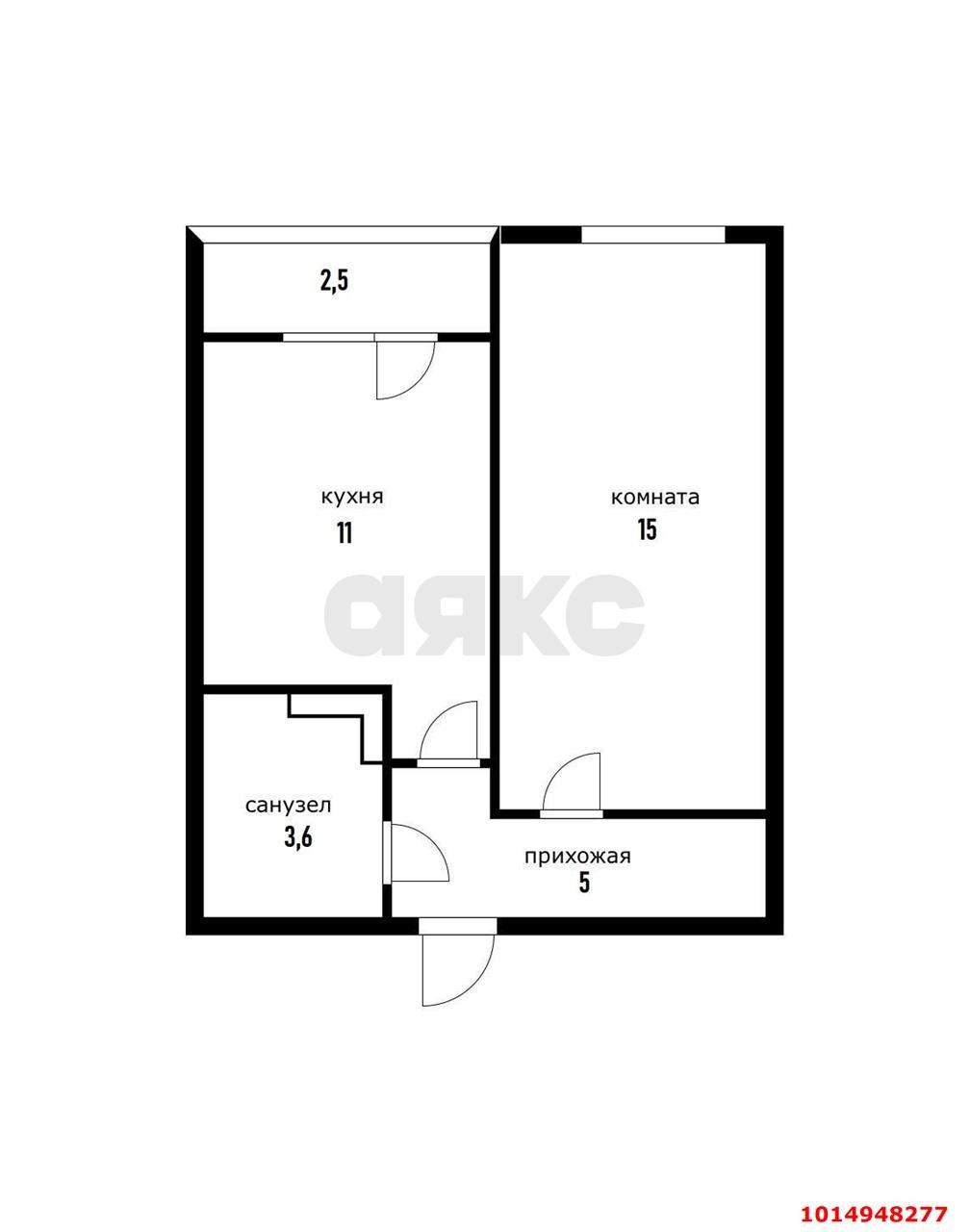 Фото №19: 1-комнатная квартира 37 м² - Краснодар, ЖК Победный, ул. Евгении Жигуленко, 13