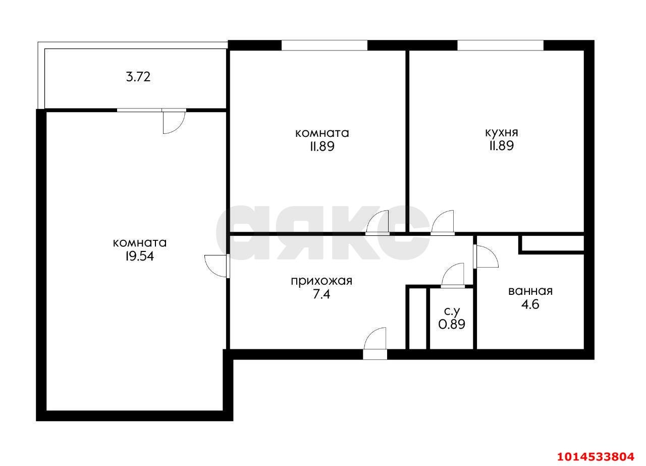 Фото №2: 2-комнатная квартира 59 м² - Краснодар, Восточный, ул. Героя Владислава Посадского, 22