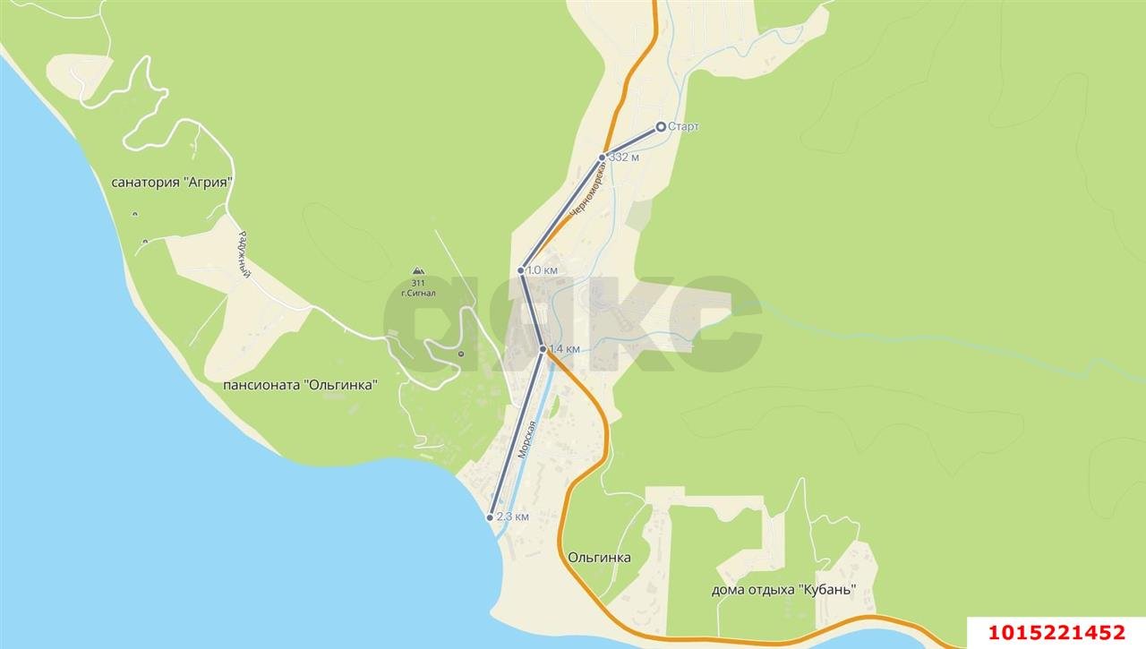 Фото №1: Земельный участок под ИЖС 9 сот. - Ольгинка, Ореховая Роща, 15