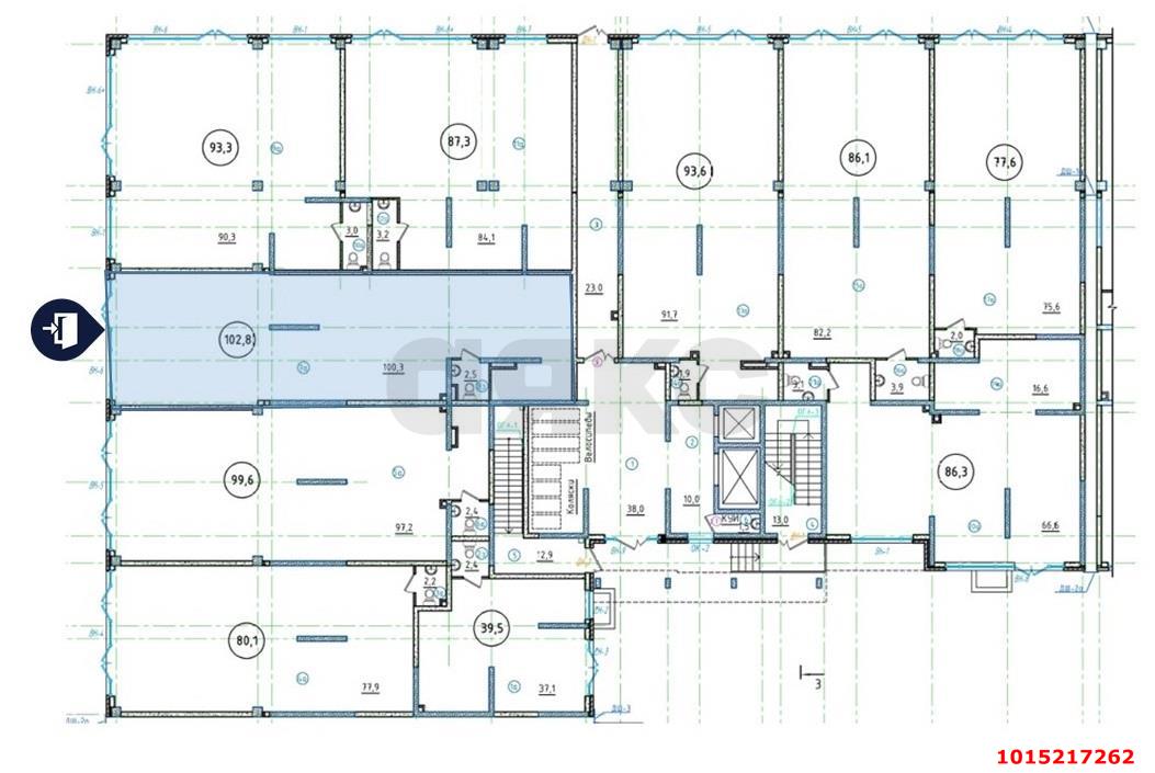 Фото №2: Торговое помещение 103 м² - Краснодар, жилой комплекс Сармат, ул. Константина Гондаря, 98