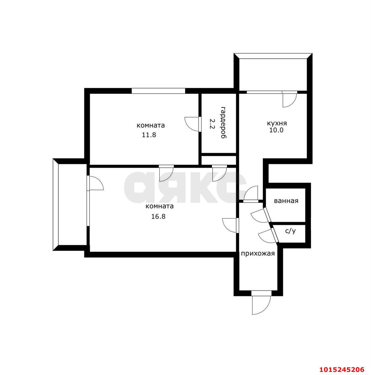Фото №14: 2-комнатная квартира 48 м² - Краснодар, Центральный внутригородской округ, мкр. Центральный, ул. Мира, 37