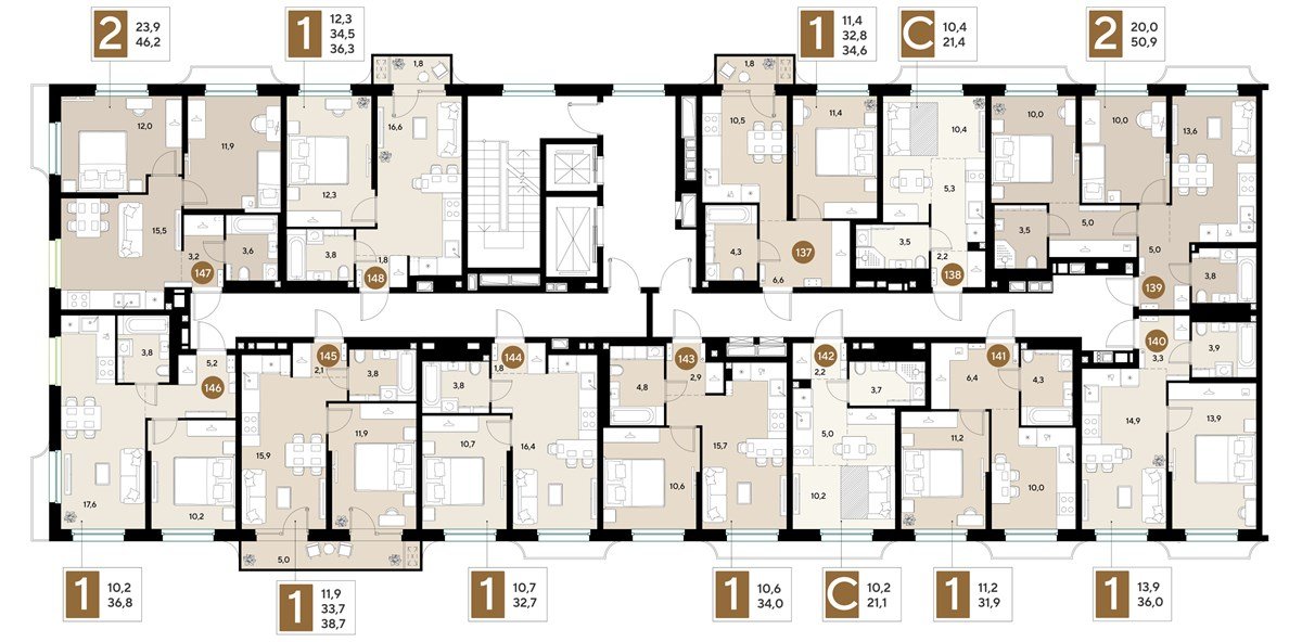 Фото №8: 2-комнатная квартира 46 м² - Краснодар, мкр. Прикубанский внутригородской округ