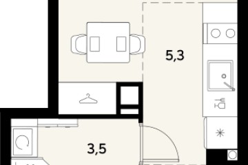 Фото №1: Студия 21 м² - Краснодар, мкр. Прикубанский внутригородской округ, 